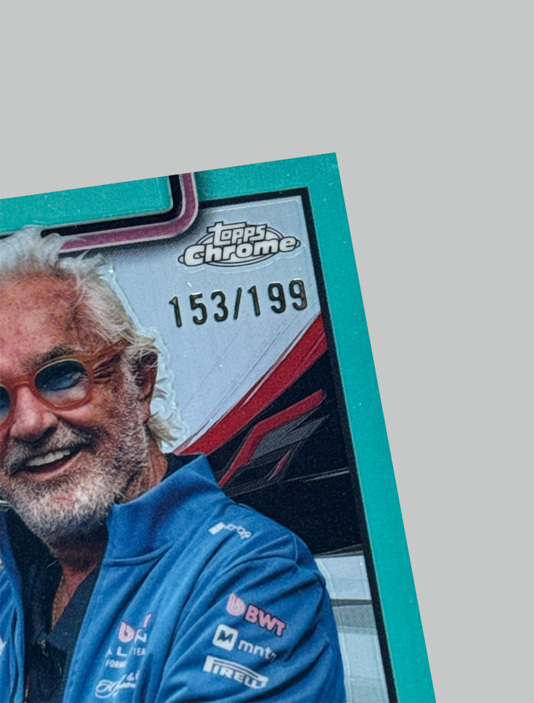 Topps Chrome F1 2025 Flavio Briatore 153/199