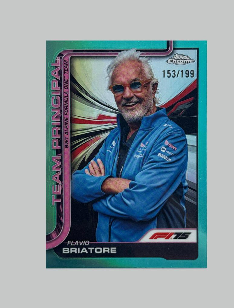 Topps Chrome F1 2025 Flavio Briatore 153/199