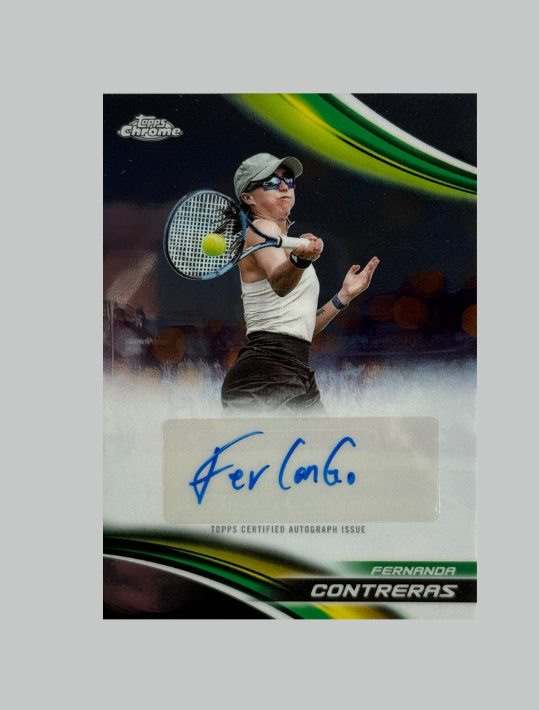 Topps Chrome Tennis 2025 Fernanda Contreras Auto