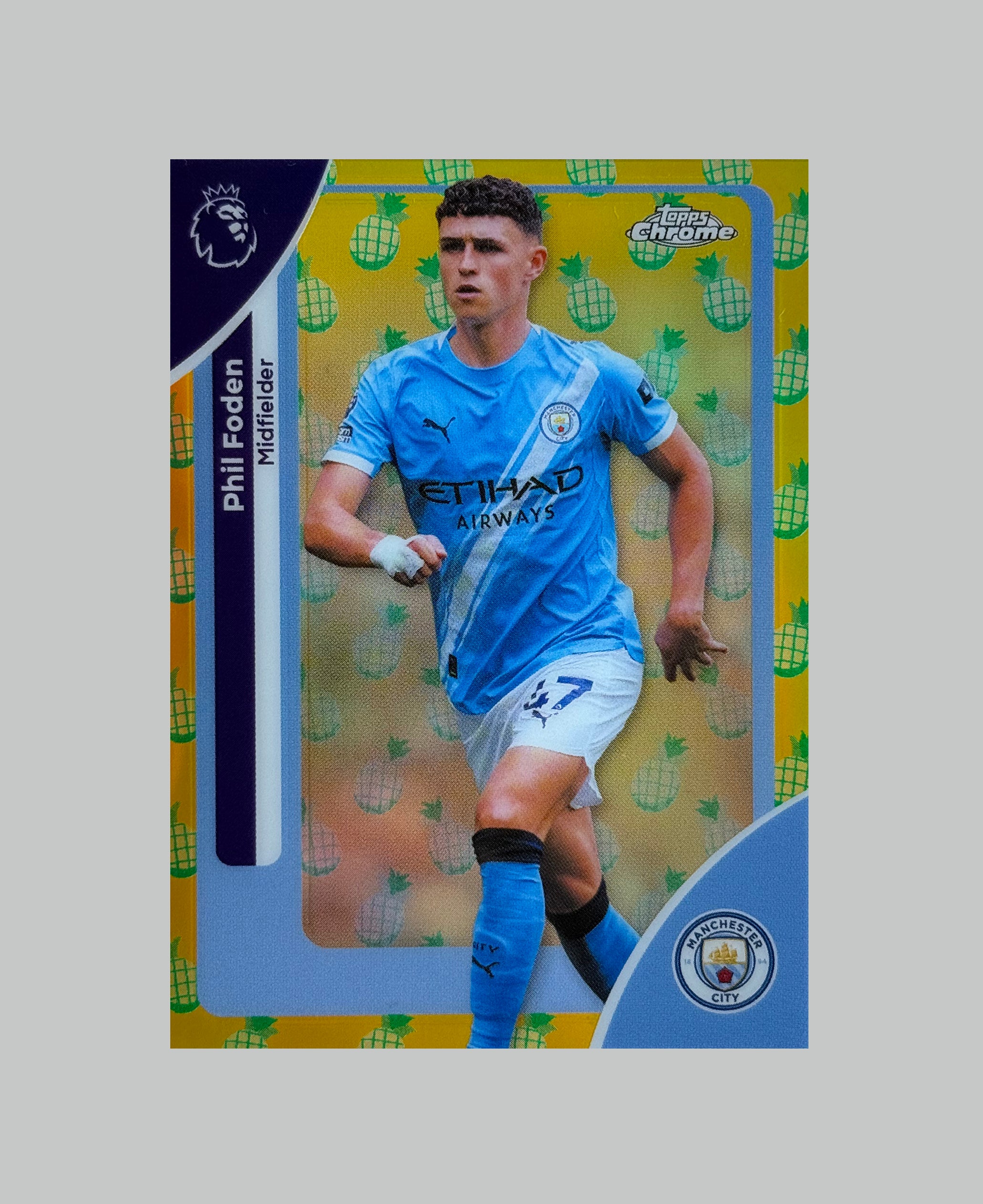 Topps Chrome Premier League 2026 Phil Foden Pineapple