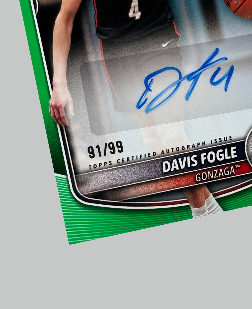 Topps Bowman U 2025-26 Davis Fogle 1st 91/99 Auto
