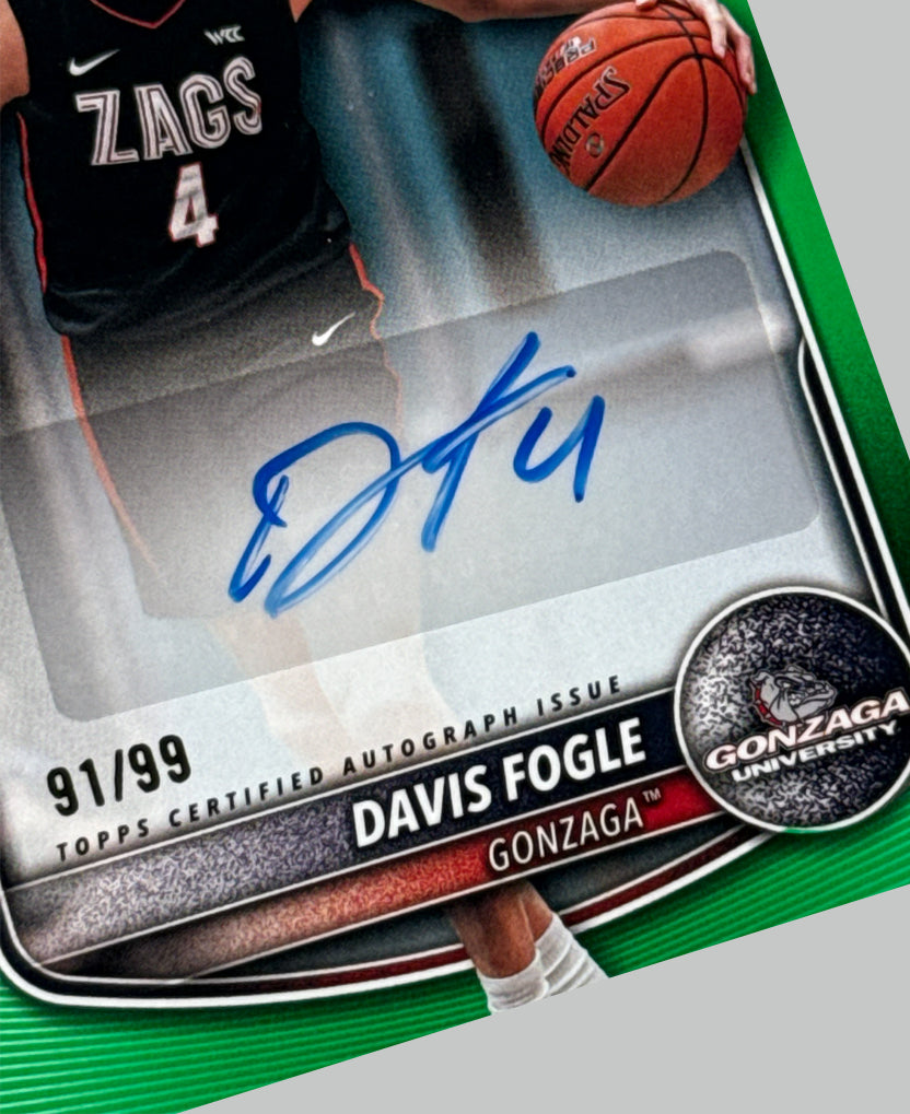 Topps Bowman U 2025-26 Davis Fogle 1st 91/99 Auto
