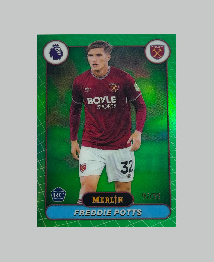 Topps Merlin Premier League 2025-26 Freddie Potts (RC) 97/99