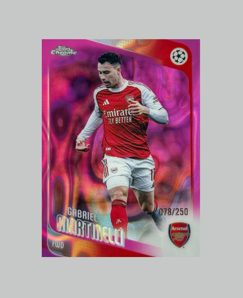 Topps Chrome UCC 2025-26 Gabriel Martinelli 078/250