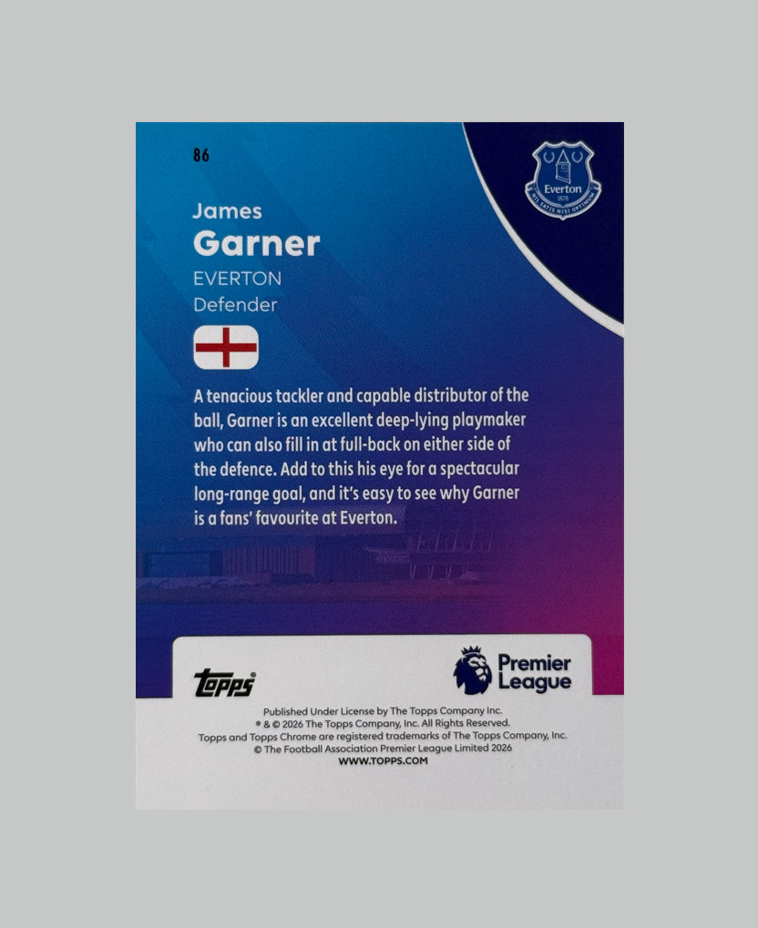Topps Chrome Premier League 2026 James Garner 169/275