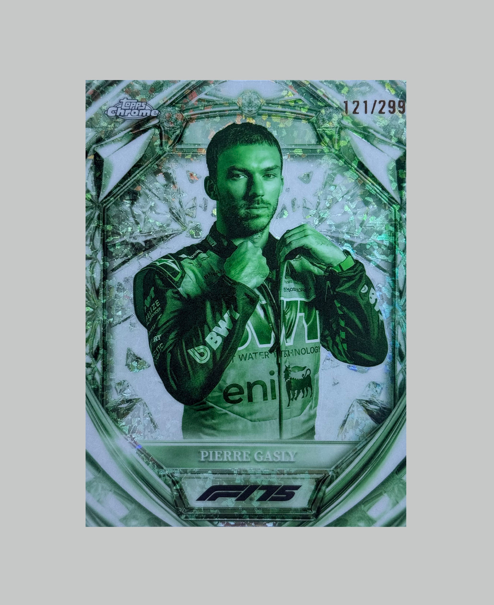 Topps Chrome F1 2025 Pierre Gasly Diamond 75th Anniversary 121/299