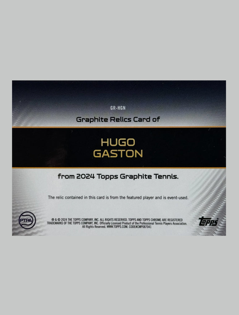 Topps Graphite Tennis 2024 Hugo Gaston 17/25 Relic