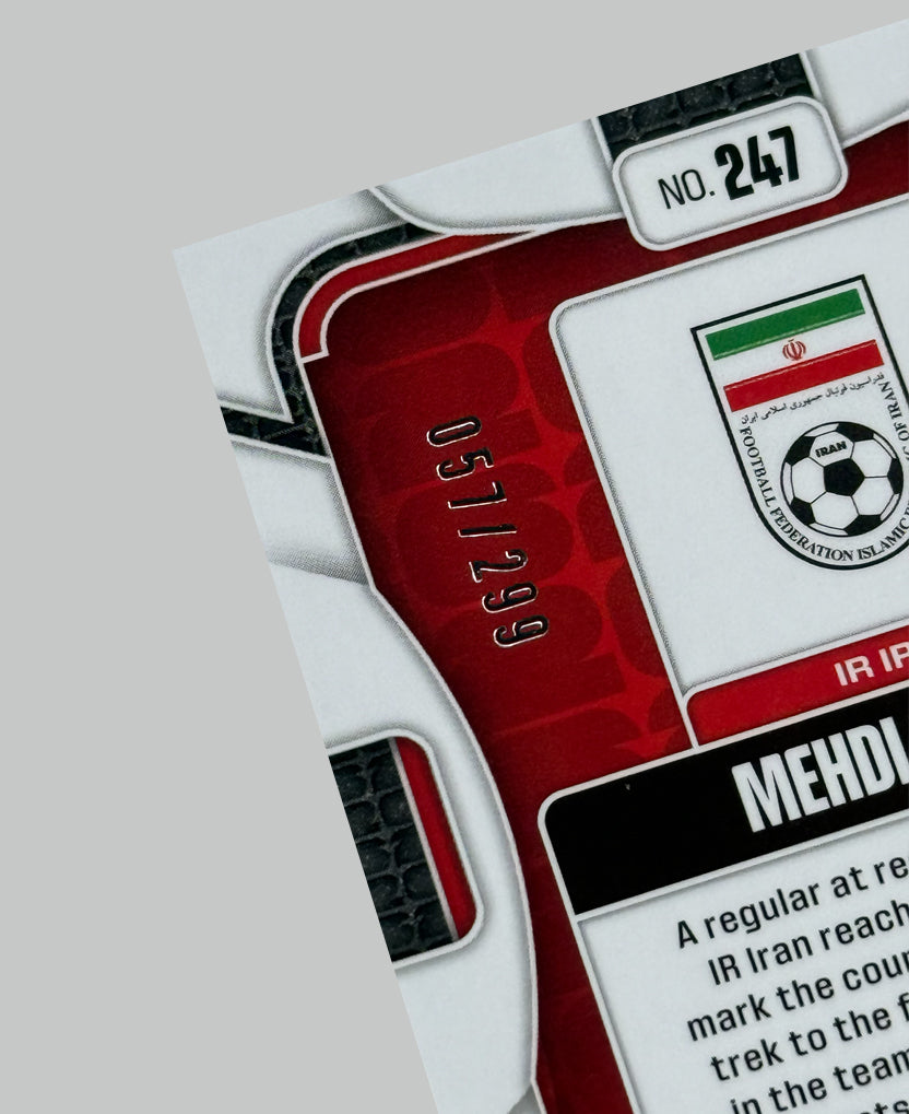 Panini Prizm World Cup 2026 Mehdi Ghayedi (RC) 057/299