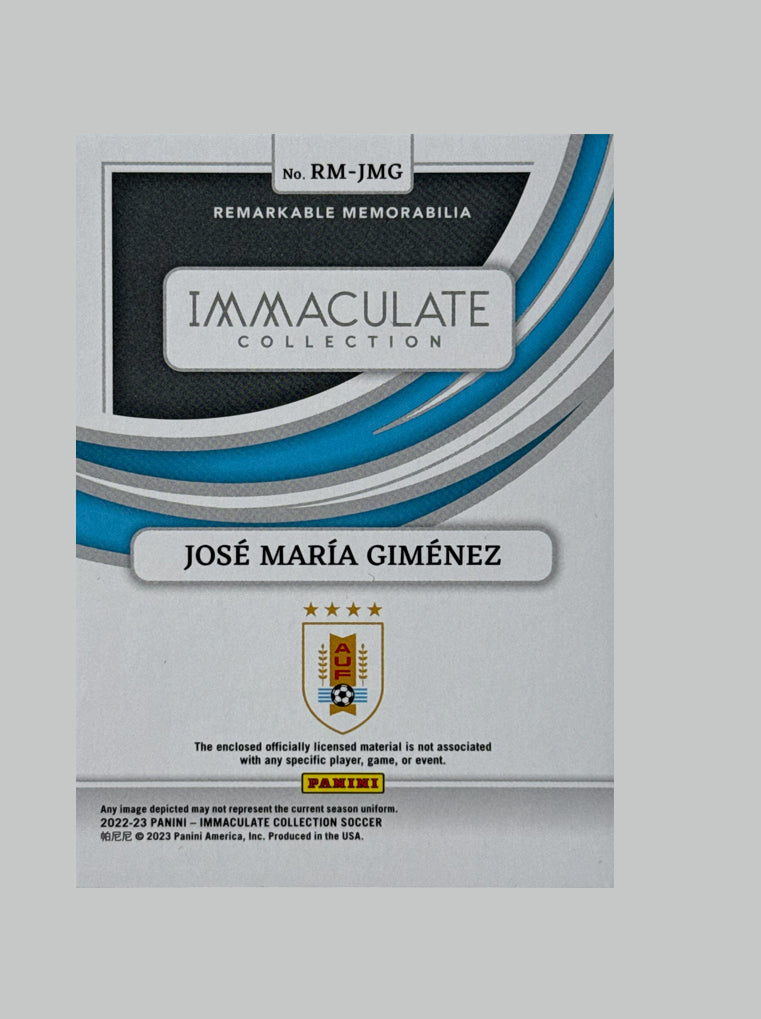 Panini Immaculate 2022-23 Jose Maria Gimenez 76/99 Relic