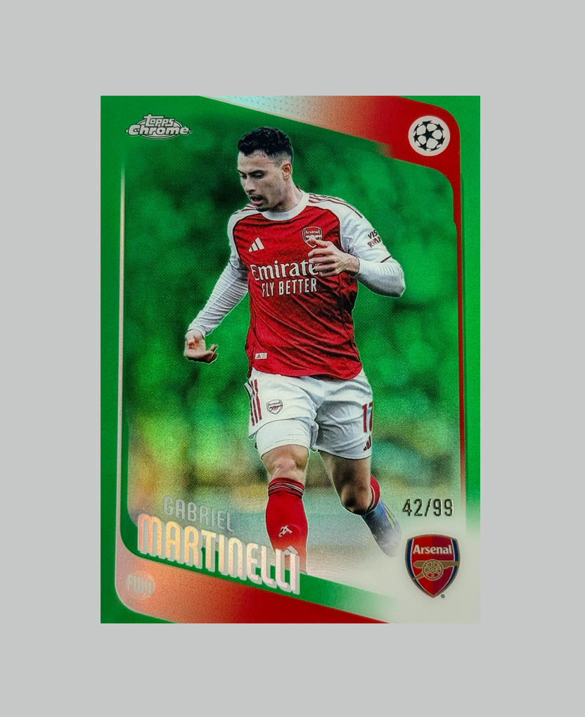 Topps Chrome UCC 2025-26 Gabriel Martinelli 42/99