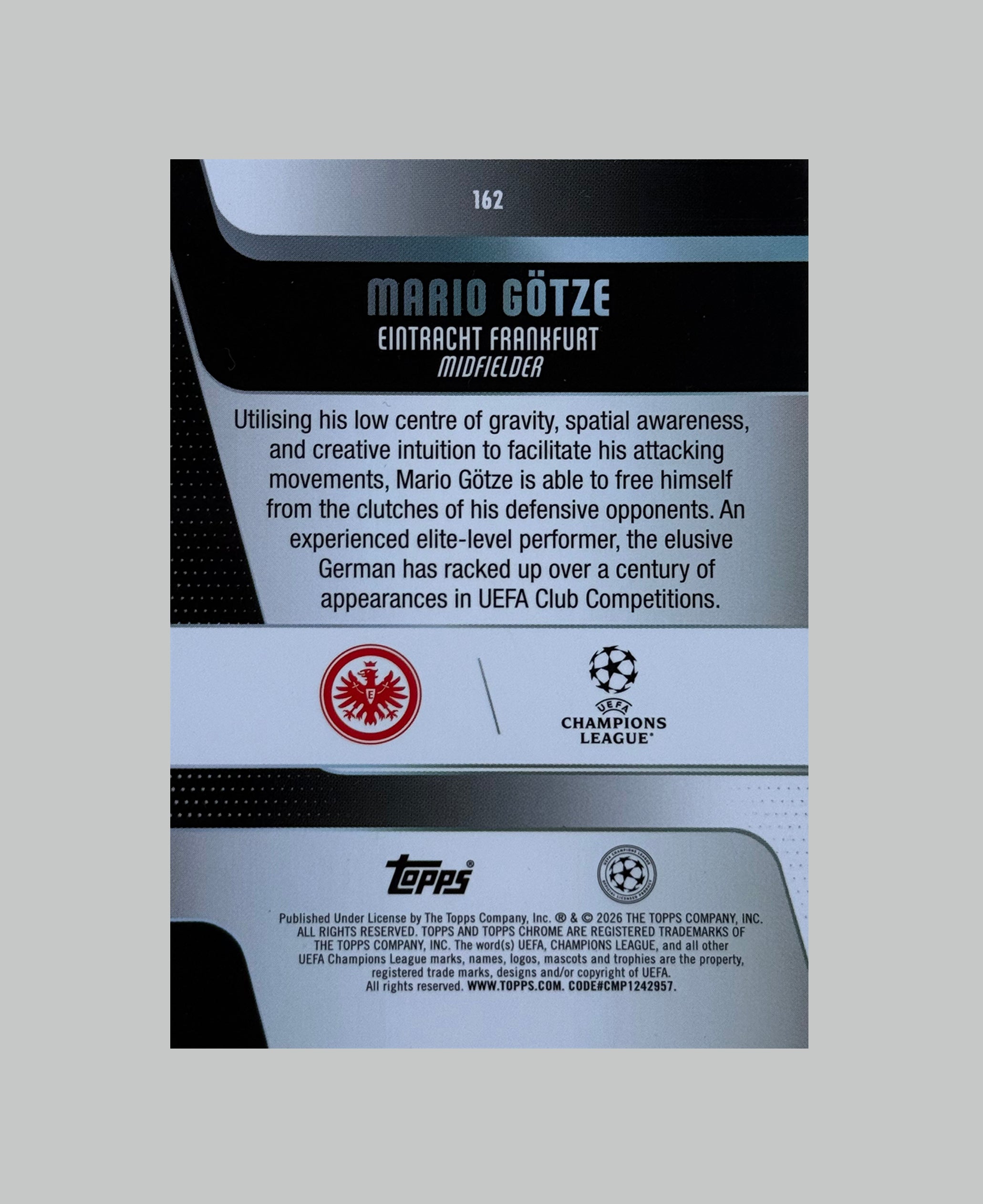 Topps Chrome UCC 2025-26 Mario Gotze