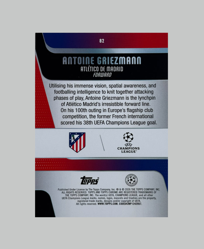Topps Chrome UCC 2025-26 Antoine Griezmann Hongbao