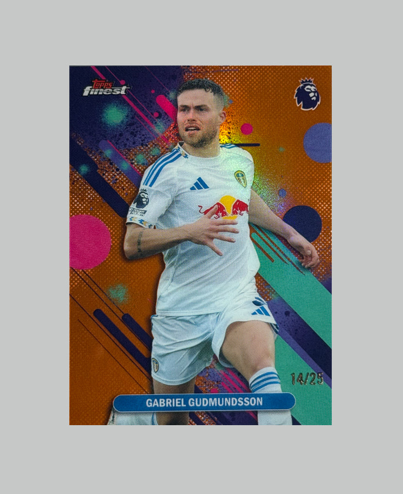 Topps Finest Premier League 2026 Gabriel Gudmundsson 14/25