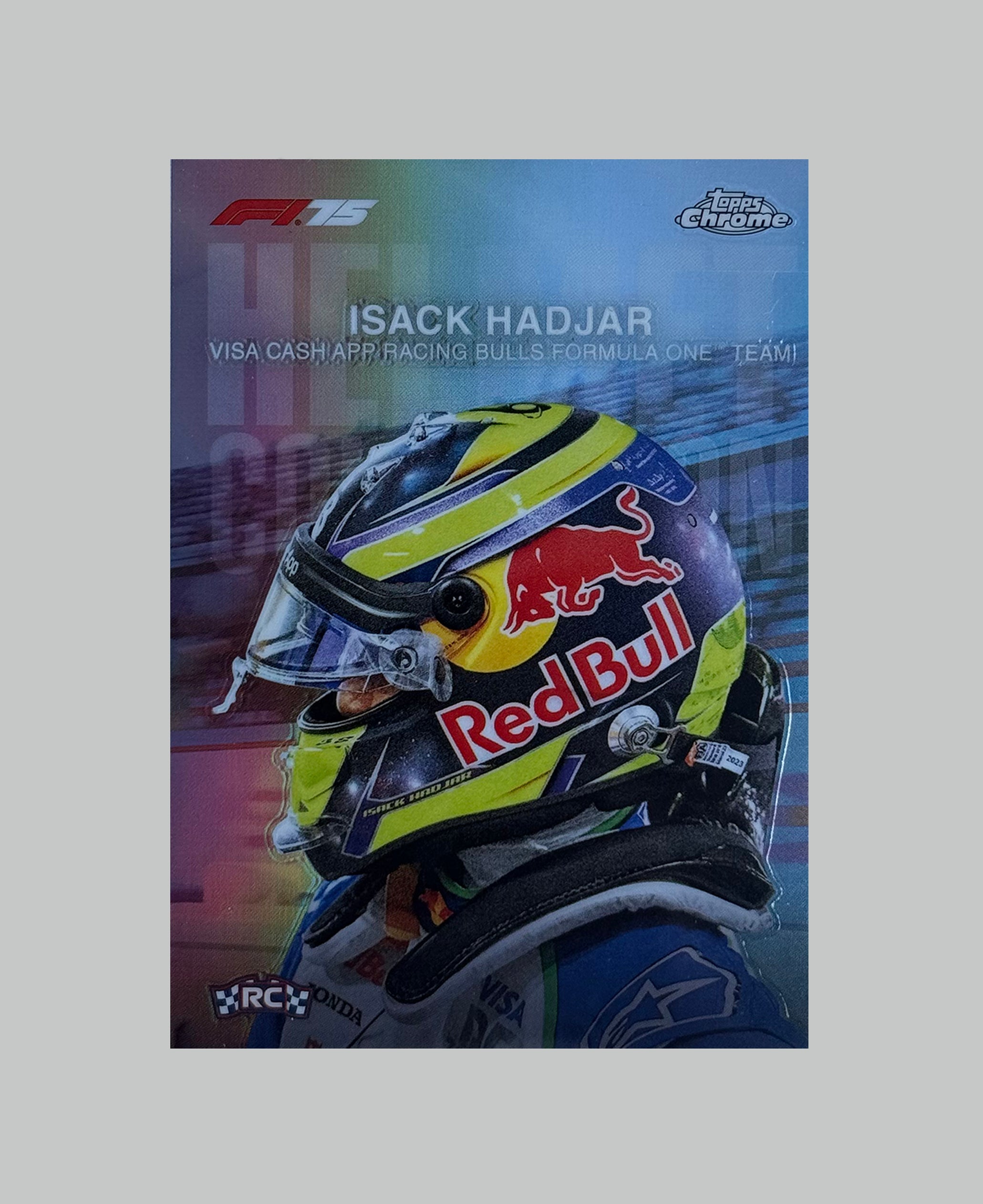 Topps Chrome F1 2025 Isack Hadjar (RC) Helmet