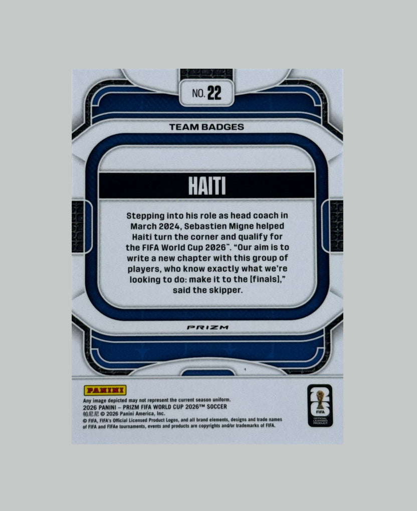 Panini Prizm World Cup 2026 Haiti Badge SSP