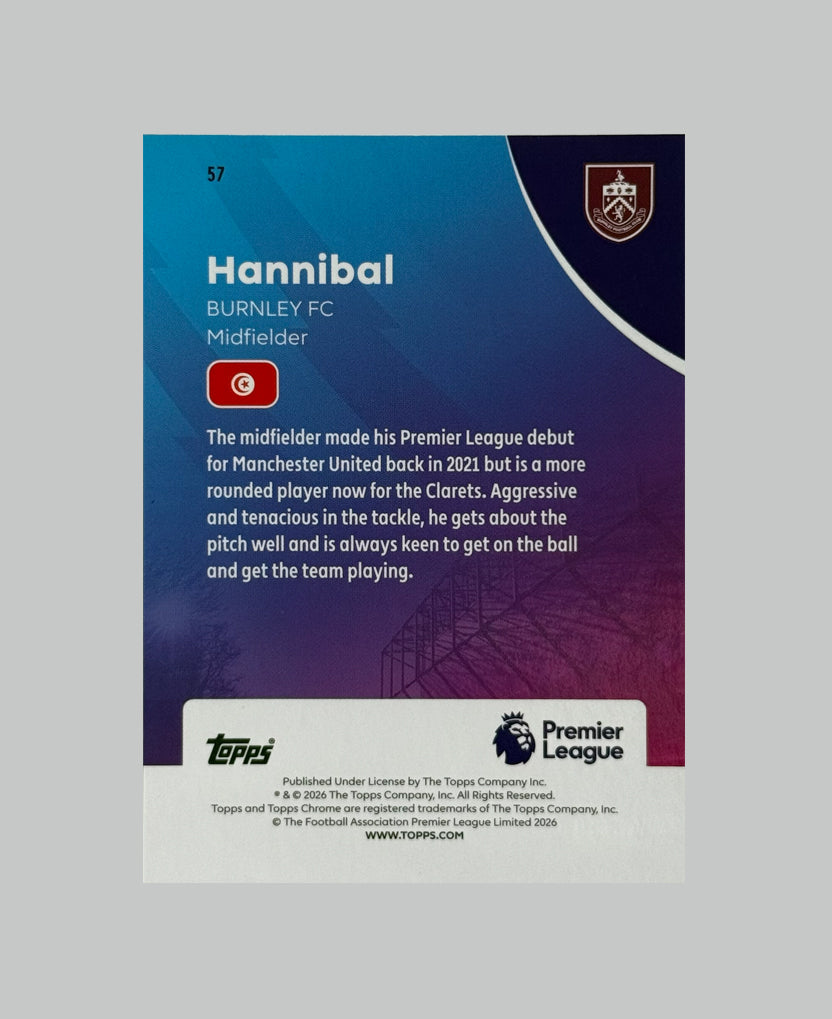 Topps Chrome Premier League 2026 Hannibal 69/99