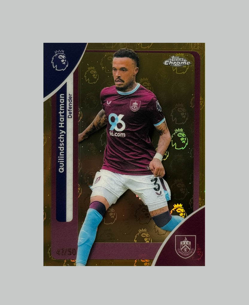Topps Chrome Premier League 2026 Quilindschy Hartman 47/50 Logofractor
