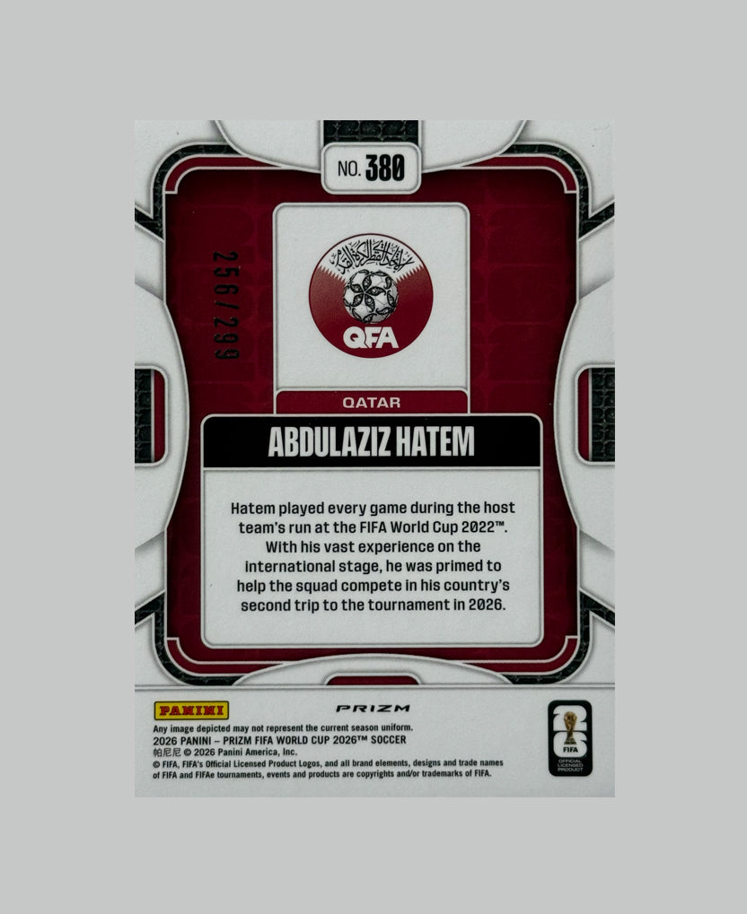 Panini Prizm World Cup 2026 Abdulaziz Hatem 256/299