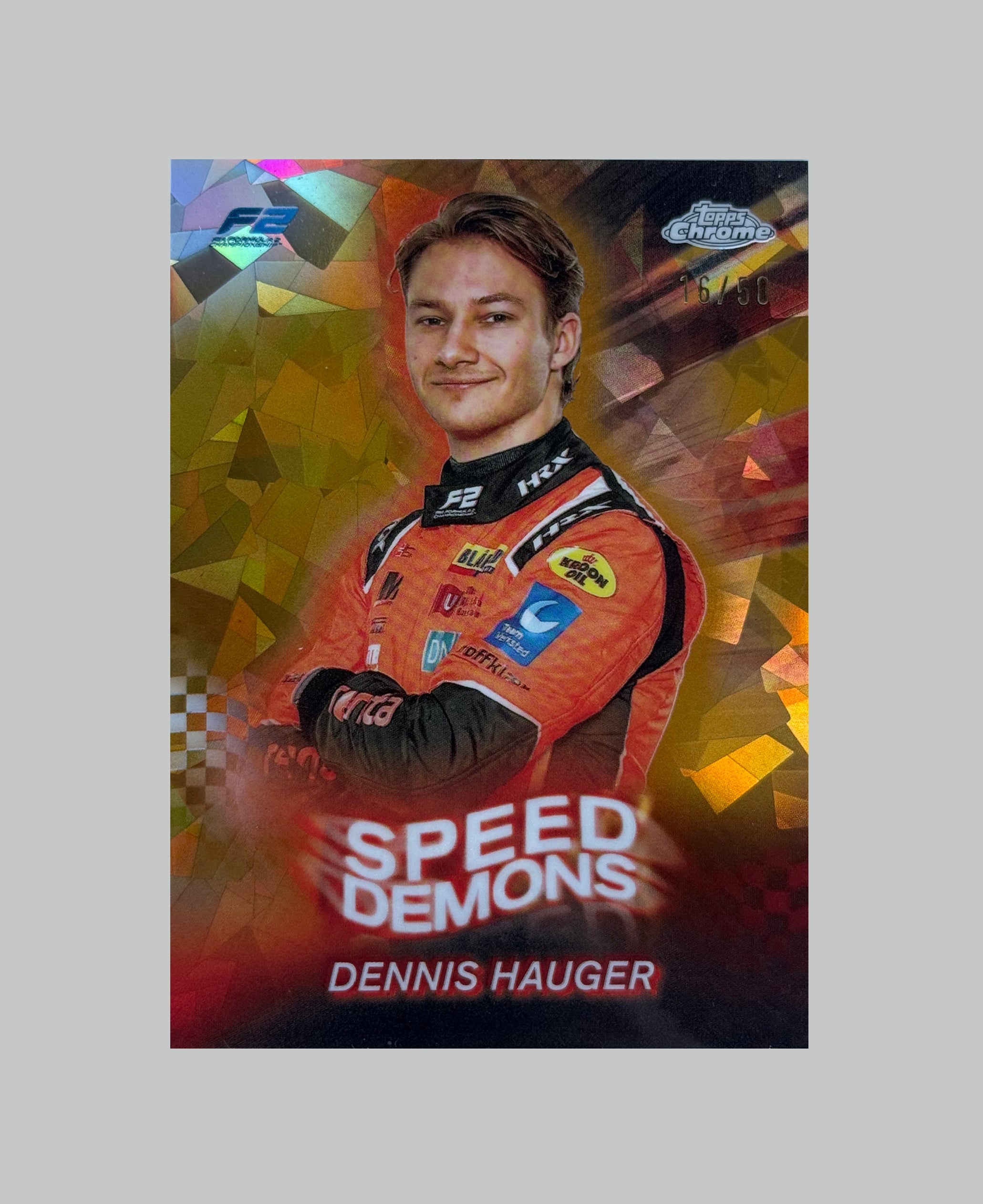 Topps Chrome F1 2024 Dennis Hauger Speed Demons 16/50