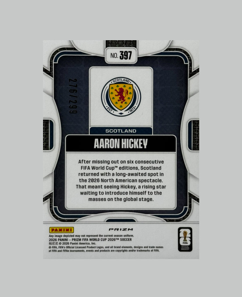 Panini Prizm World Cup 2026 Aaron Hickey 276/299