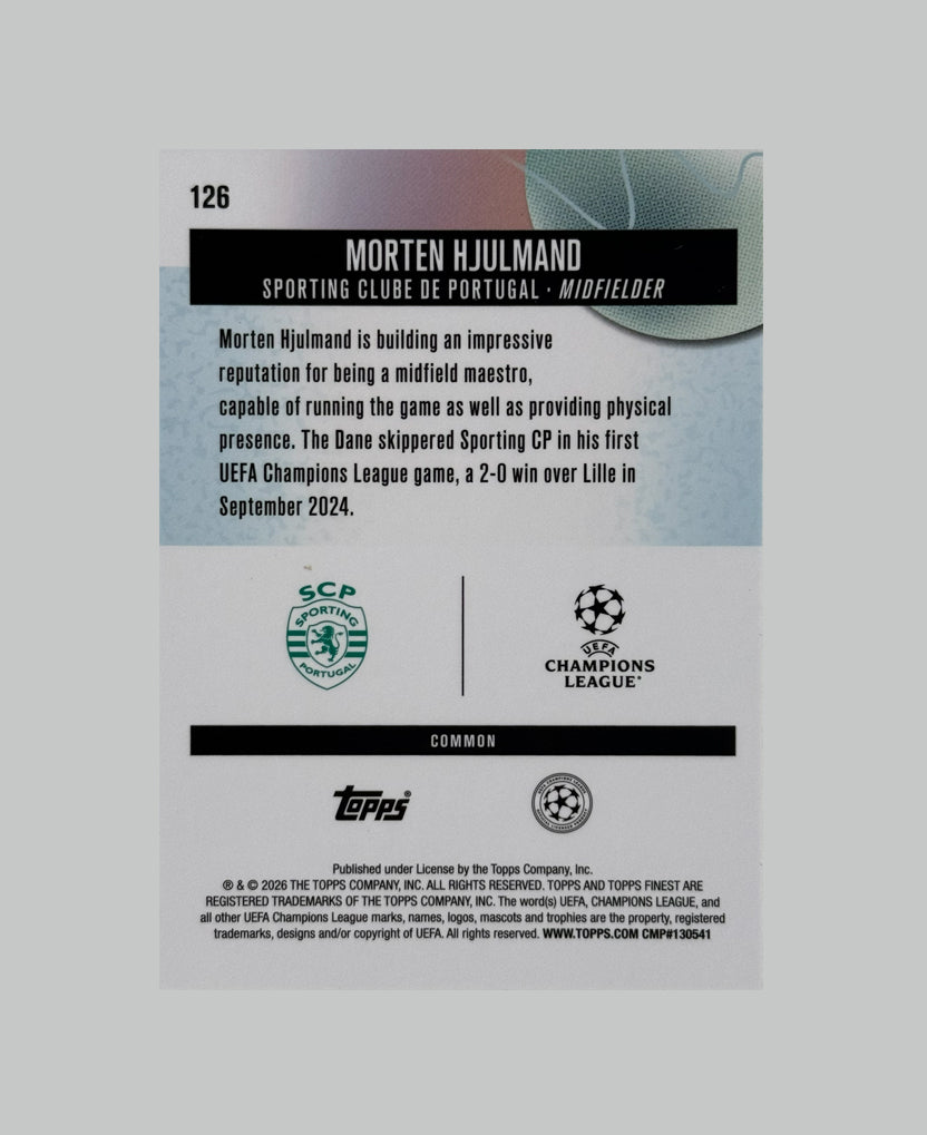 Topps Finest UCC 2025-26 Morten Hjulmand 20/20
