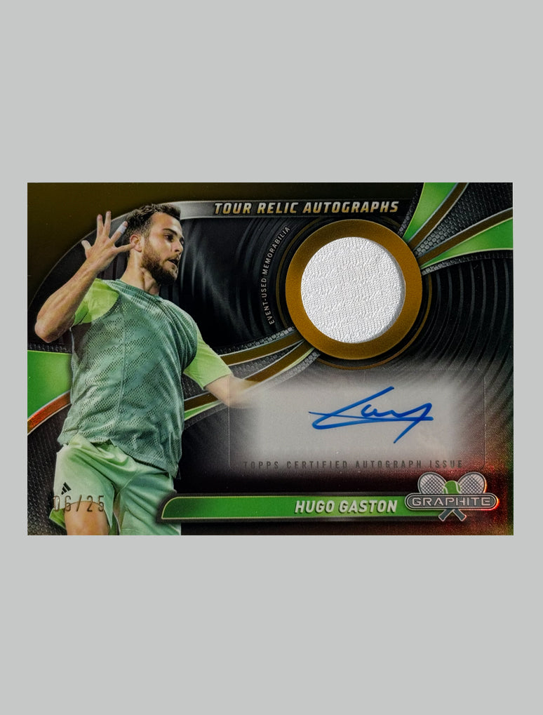 Topps Graphite Tennis 2024 Hugo Gaston 06/25 Auto/Relic