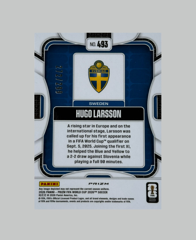 Panini Prizm World Cup 2026 Hugo Larsson 272/299