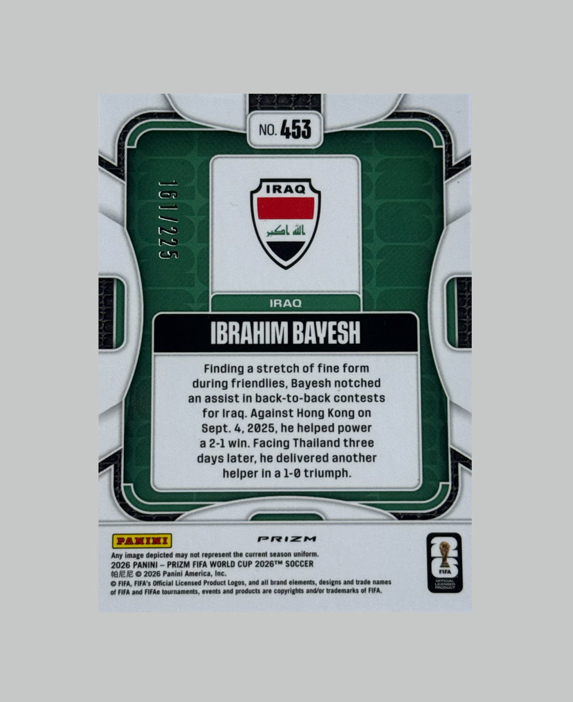 Panini Prizm World Cup 2026 Ibrahim Bayesh (RC) 161/225