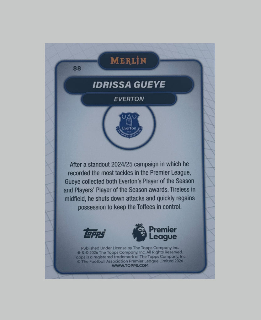 Topps Merlin Premier League 2025-26 Idrissa Gueye 045/199