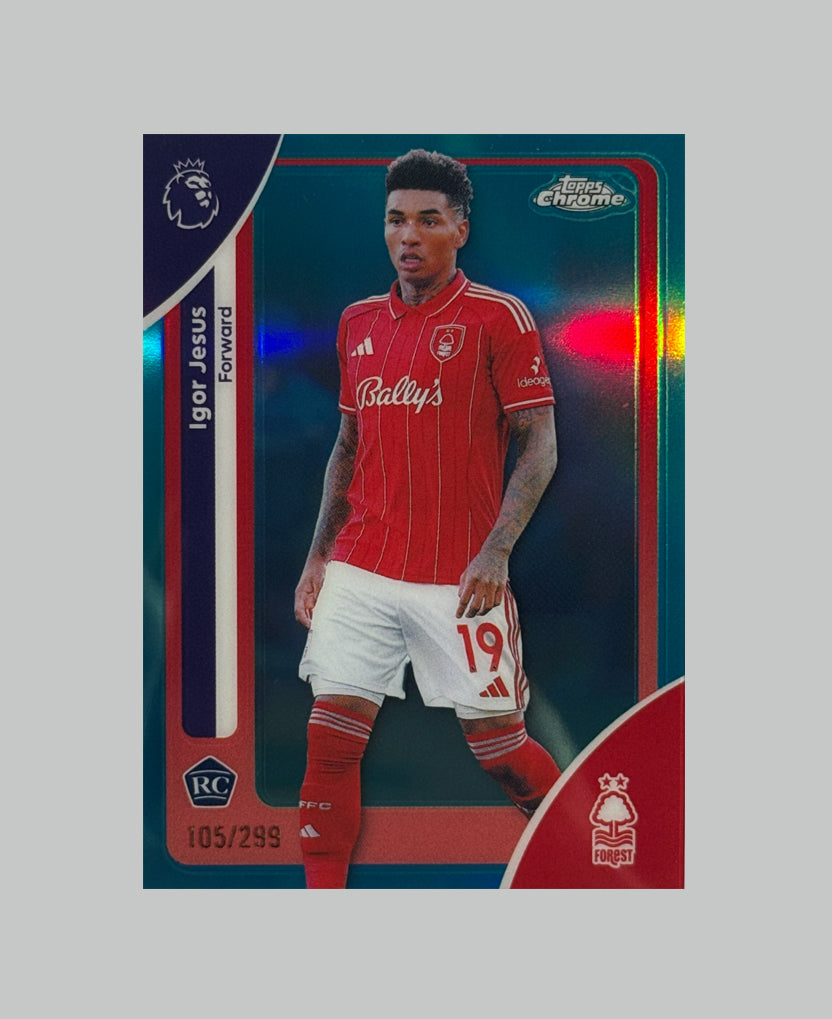Topps Chrome Premier League 2026 Igor Jesus (RC) 105/299