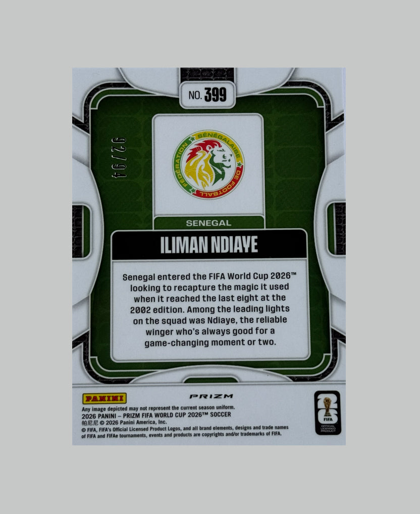 Panini Prizm World Cup 2026 Iliman Ndiyae 92/94