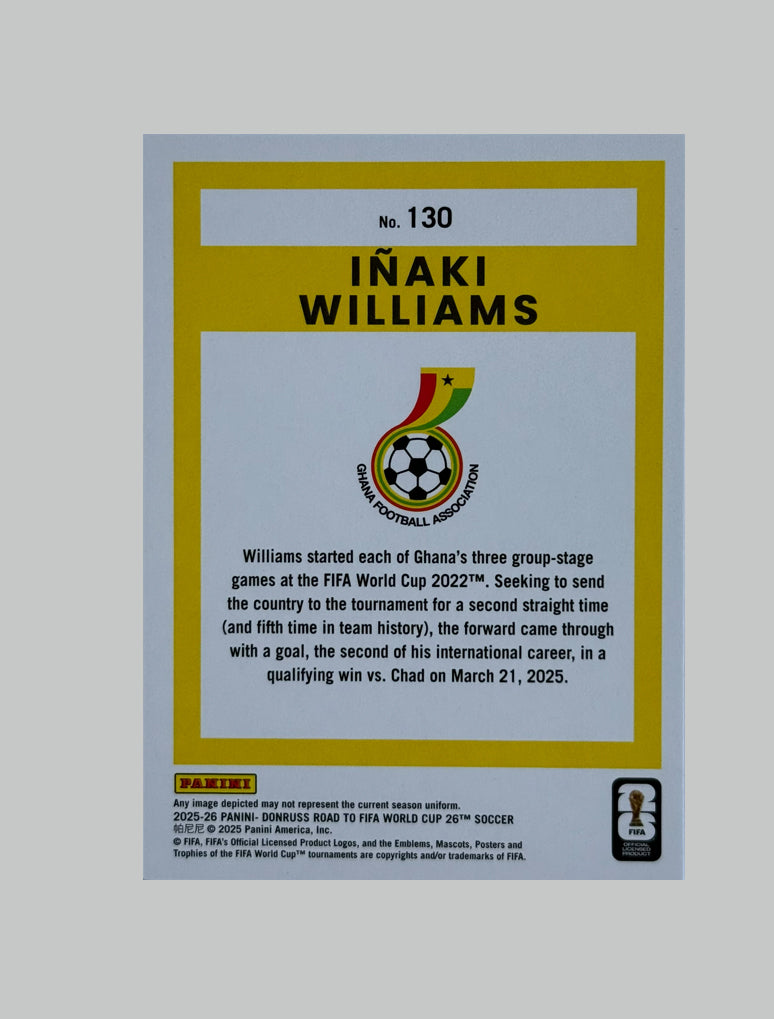Panini Donruss Road to World Cup 2025-26 Inaki Williams 005/199
