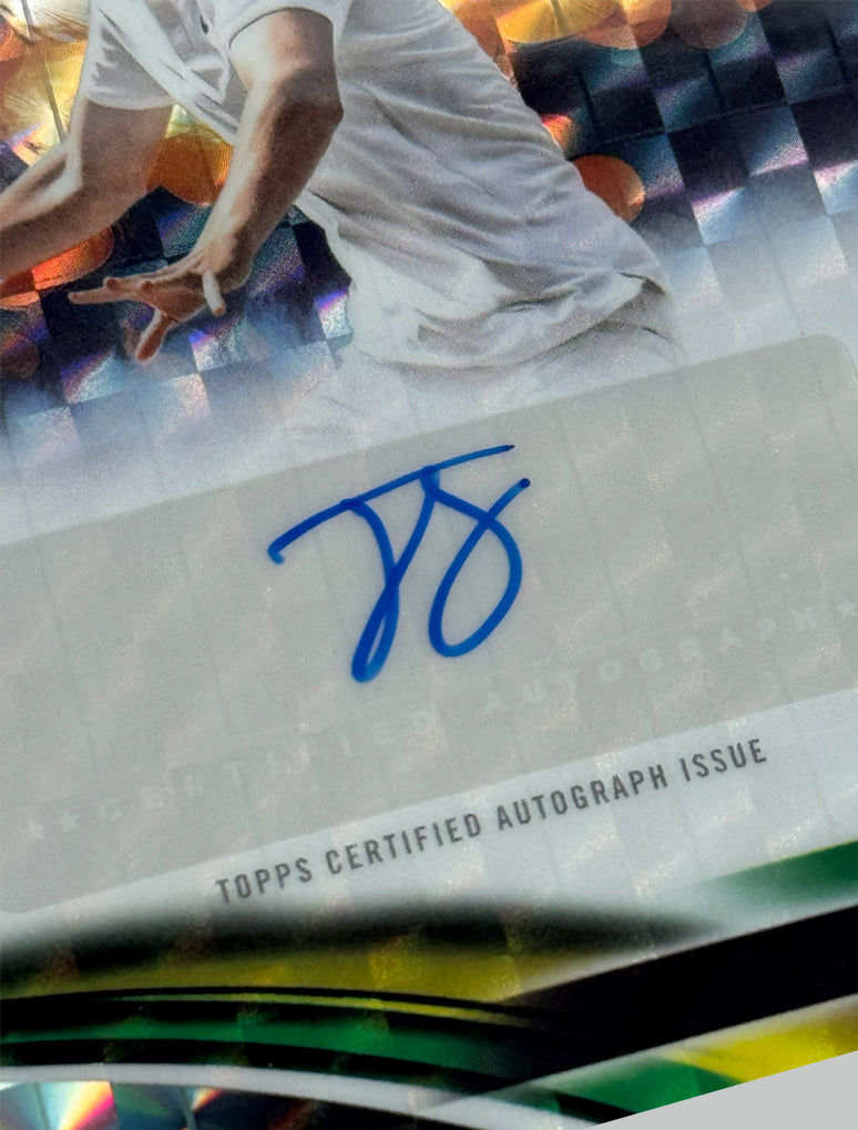 Topps Chrome Tennis 2025 Jagger Leach (RC) Geometric Refractor Auto