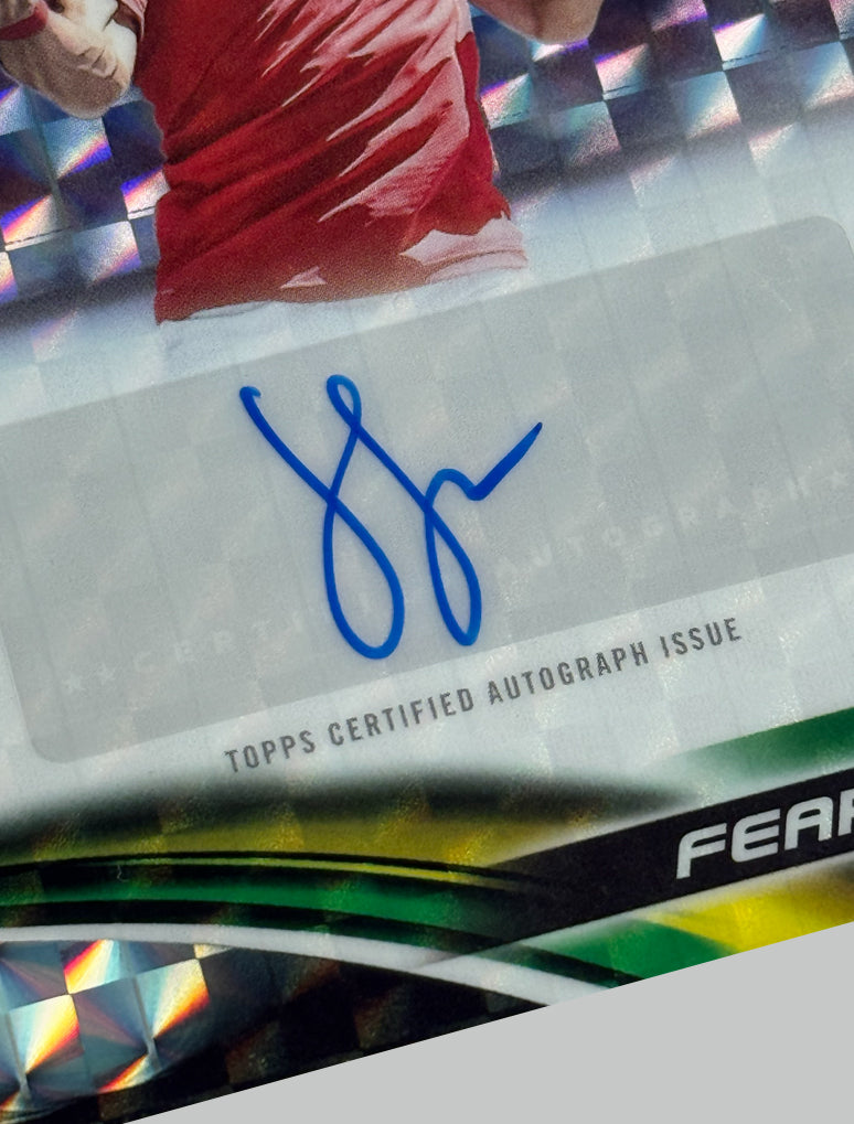 Topps Chrome Tennis 2025 Jake Fearnley (RC) Geometric Refractor Auto