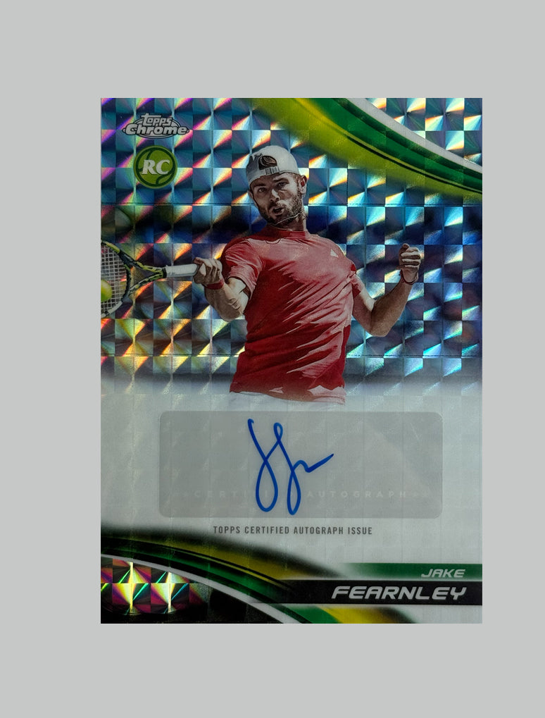 Topps Chrome Tennis 2025 Jake Fearnley (RC) Geometric Refractor Auto