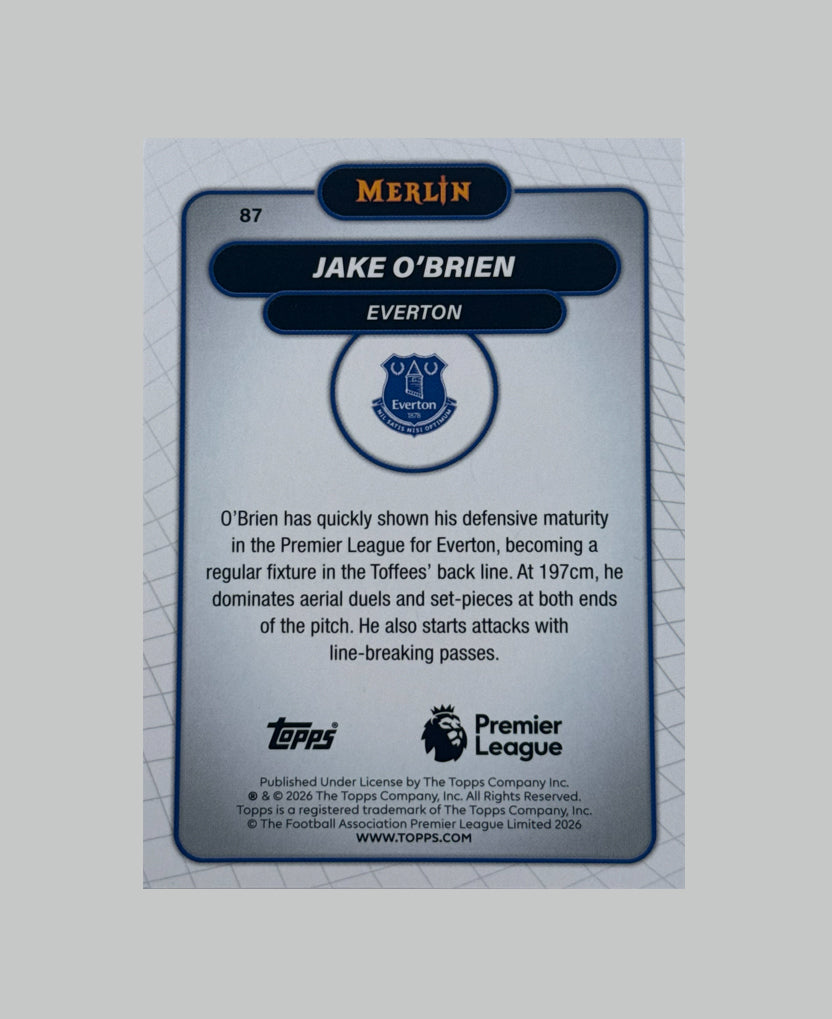 Topps Merlin Premier League 2025-26 Jake O'Brien 15/50