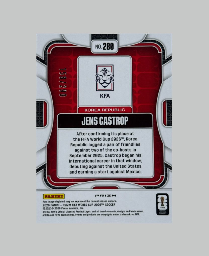 Panini Prizm World Cup 2026 Jens Castrop (RC) 158/299