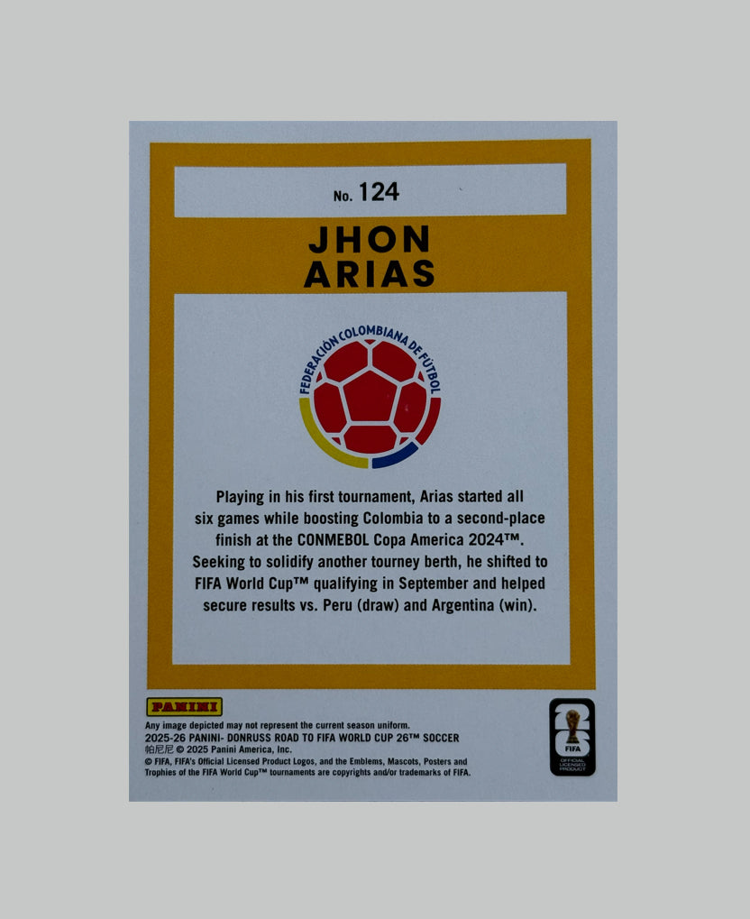 Panini Donruss Road to World Cup 2025-26 Jhon Arias 44/99