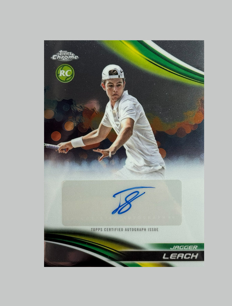 Topps Chrome Tennis 2025 Jagger Leach (RC) Auto