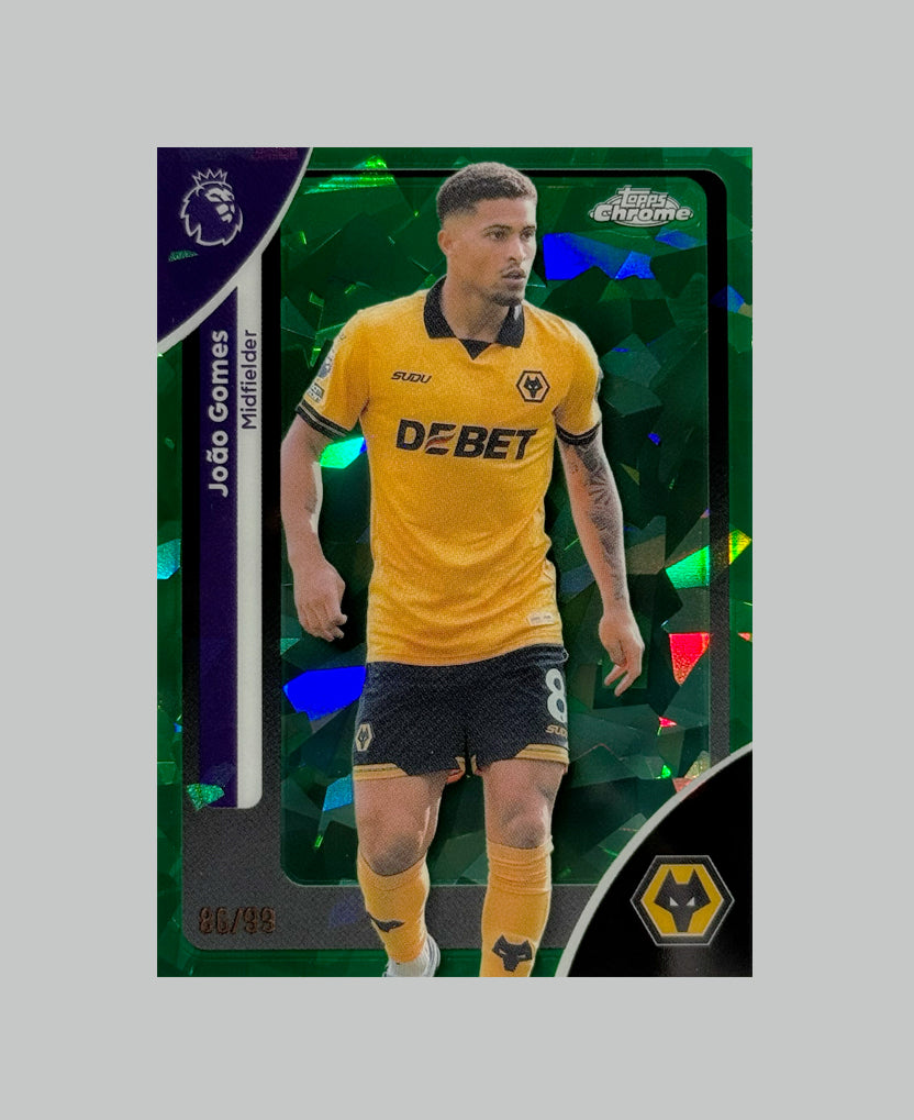 Topps Chrome Premier League 2026 Joao Gomes 86/99 Sapphire