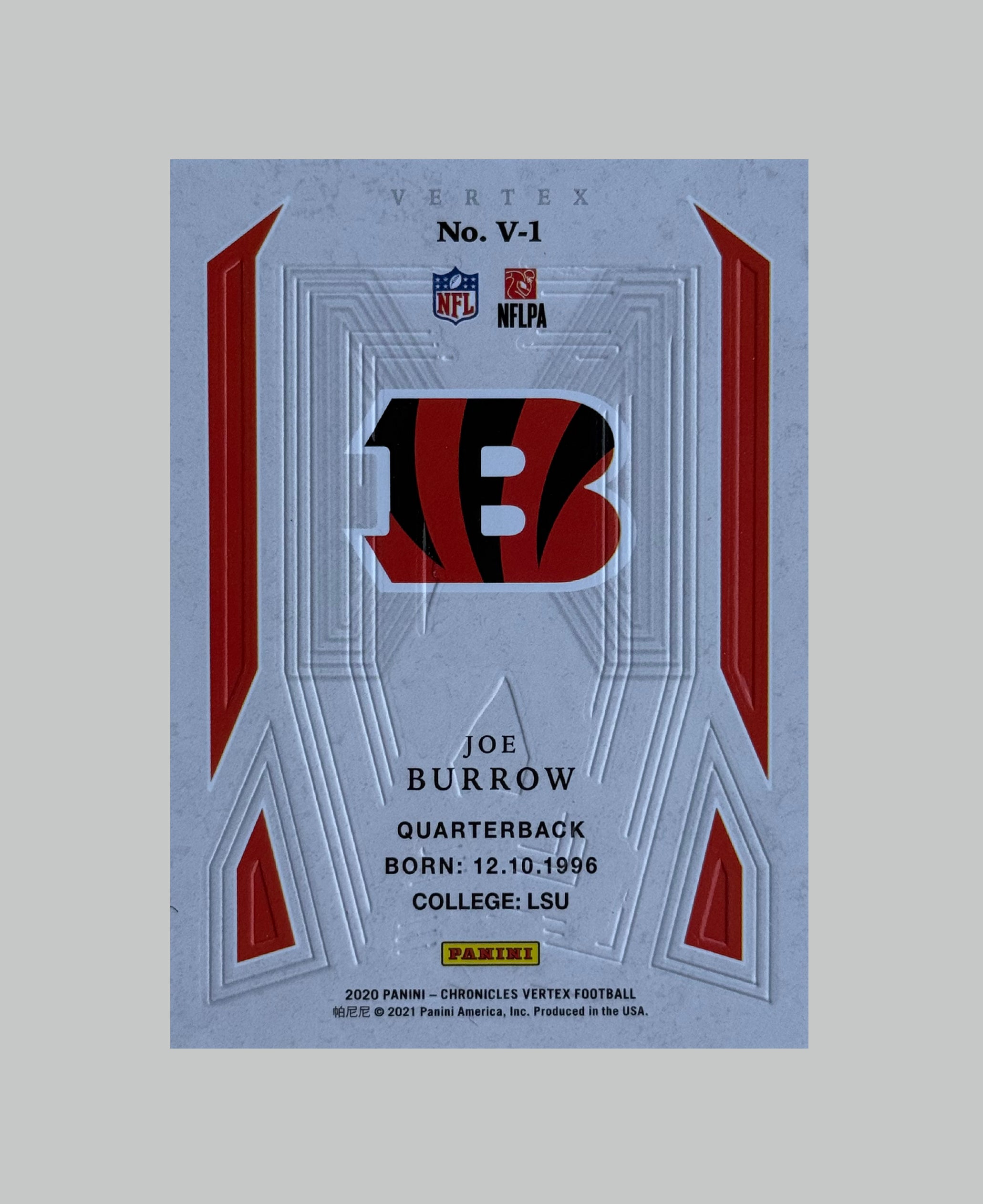 Panini Chronicles 2020 Joe Burrow (RC)