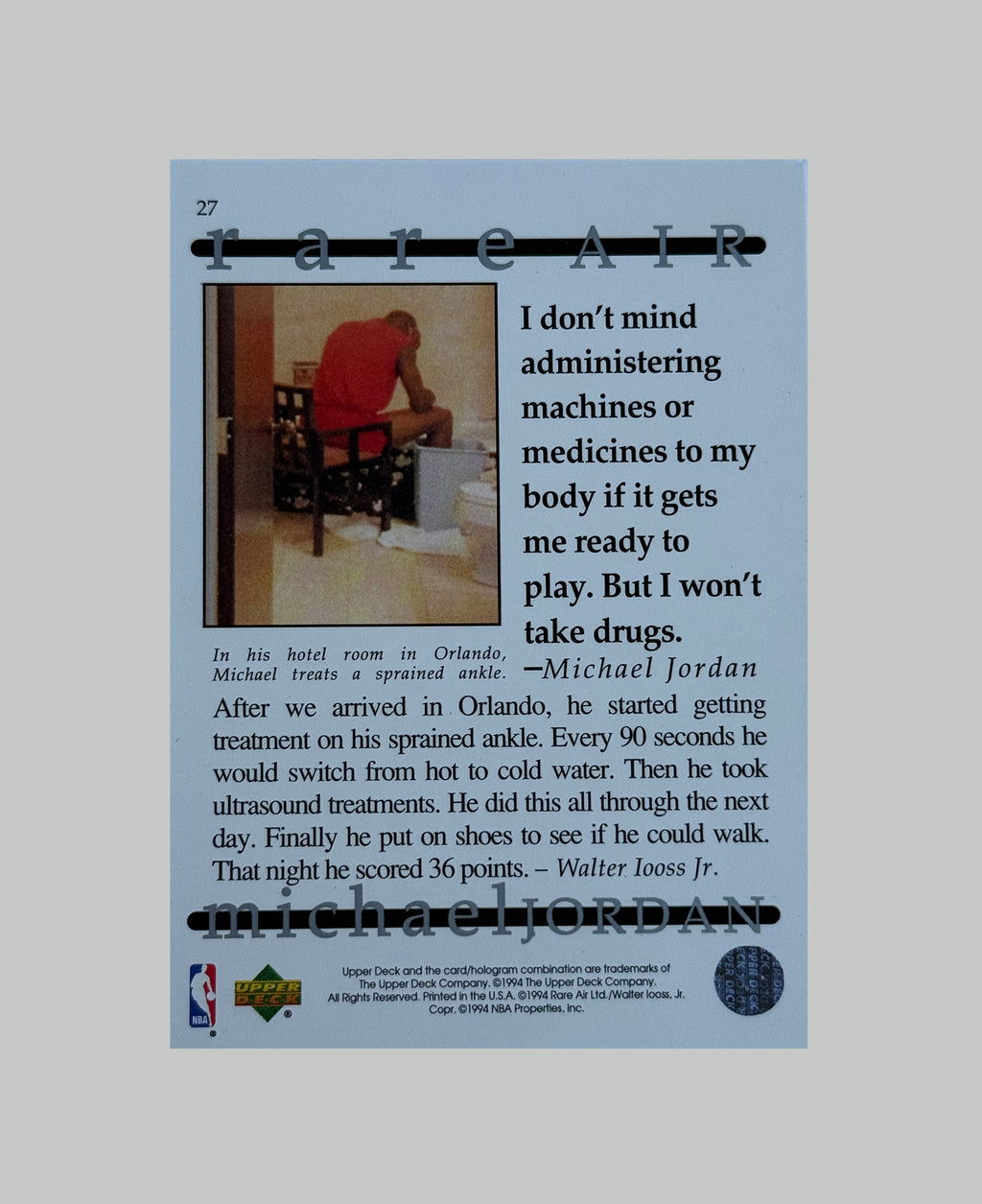 Upper Deck 1994 Rare Air #27