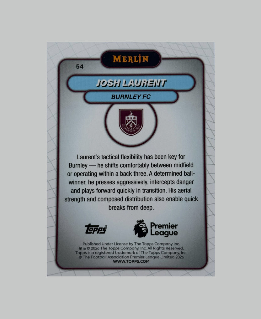 Topps Merlin Premier League 2025-26 Josh Laurent (RC) 99/99