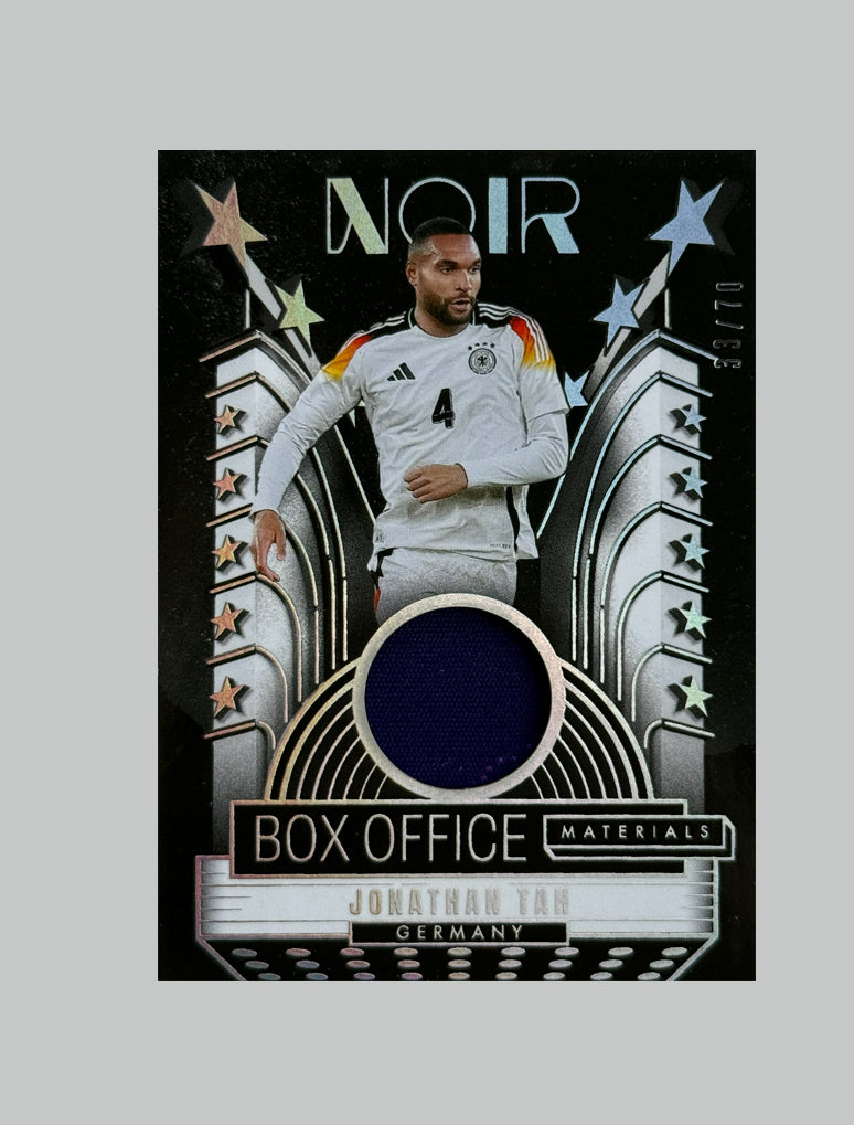 Panini Noir 2025-26 Jonathan Tah Box Office Materials 33/70 Relic