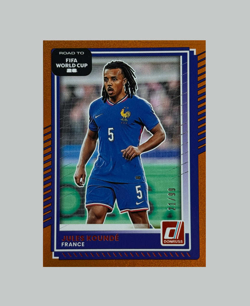 Panini Donruss Road to World Cup 2025-26 Jules Kounde 21/99