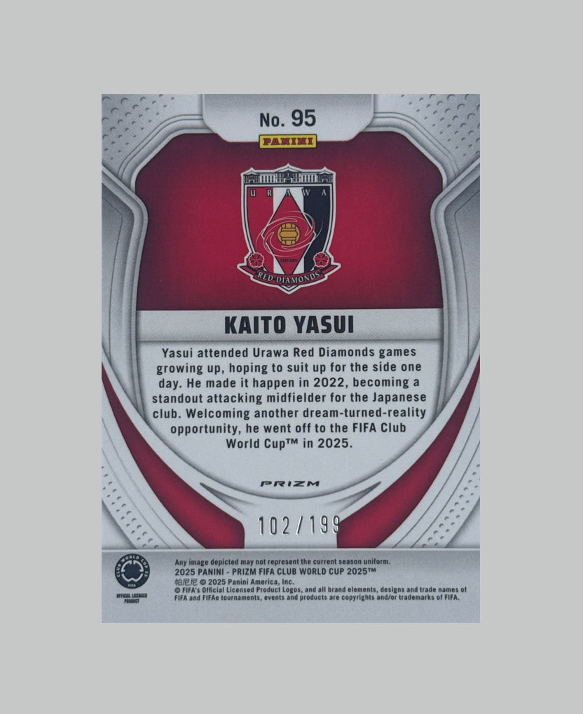 Panini Prizm Club World Cup Kaito Yasui (RC) 102/199