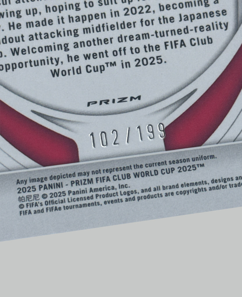 Panini Prizm Club World Cup Kaito Yasui (RC) 102/199