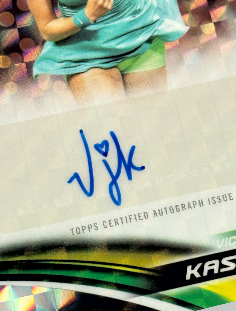 Topps Chrome Tennis 2025 Victoria Jimenez Kasintseva Geometric Refractor Auto