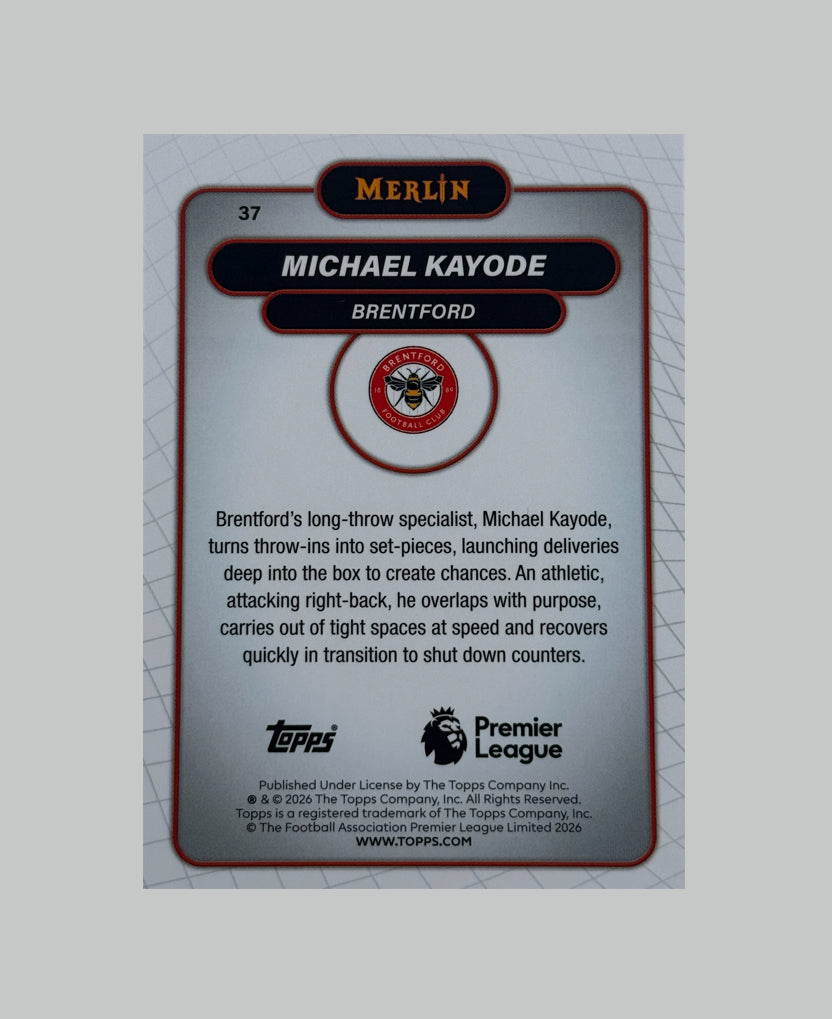 Topps Merlin Premier League 2025-26 Michael Kayode 133/250