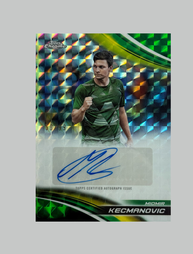 Topps Chrome Tennis 2025 Miomir Kecmanovic 50/99 Auto